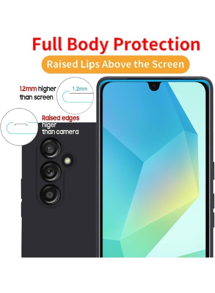 موز Silicone Case for Samsung Galaxy A57, Soft Gel Rubber, Anti-scratch, Shockproof, Slim, Full Body Protection (Black, Samsung Galaxy A57) - Image 2